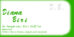 diana biri business card